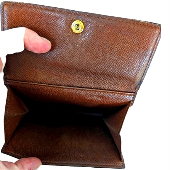 LOUIS VUITTON TRI FOLD MONOGRAM LEATHER WALLET EUC - Picture 7 of 11